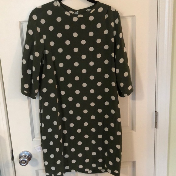 Equipment “Aubrey” Green Polka Dot Dress, XS - Picture 2 of 3